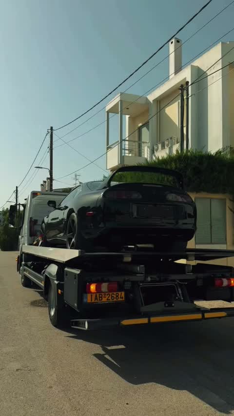 Toyota Supra MK4 σε μεταφορά